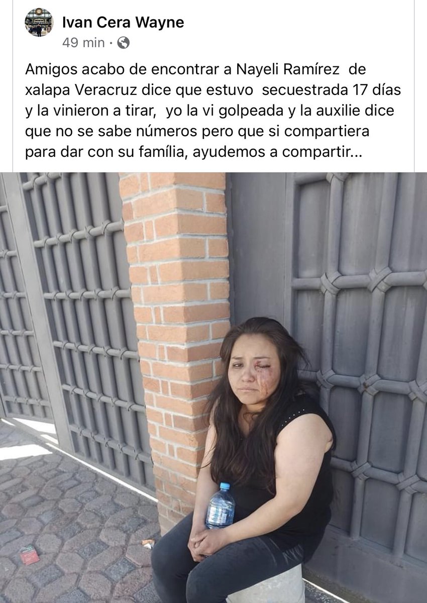VialidadXalapa's tweet photo. Ayudemos a localizar a su familia por favor ‼️ 
@FGR_Ver @c4_ver @FGRMexico @SP_Veracruz @HGutierrez_M https://t.co/rD1O29MBlJ