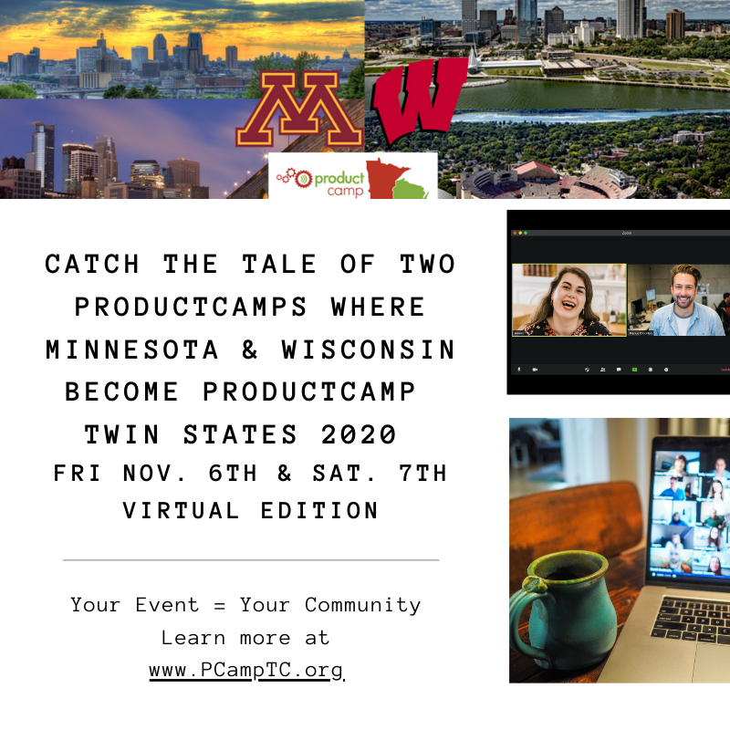 pcamptc's tweet photo. Only one week left to get your session proposal in for ProductCamp Twin States! Lots of great sessions in so far but we can always use more. Get it in by Fri. Oct. 16th to be considered.

Learn more at https://t.co/YSqkNGXgqF

#prodmgmt #ux #product #ProductCamp #cx https://t.co/HIdtLnMx3Q