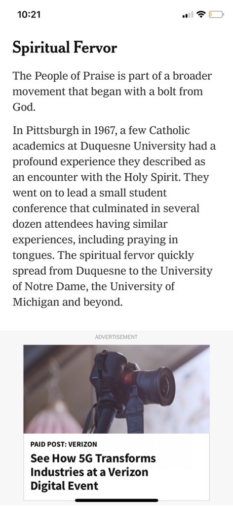 ryangrim's tweet image. A “profound experience” that was “an encounter with the Holy Spirit” on a college campus in 1967. Sounds groovily psychedelic.