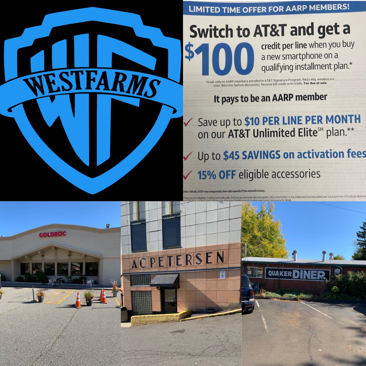 Partnering up with our local Diners to spread the word on our great AARP offers. #TeamWestfarms #Winlocal #PotterSigSquad <a href="/GenovaMarisa/">Marisa Genova</a> <a href="/BurrCurtis/">Curtis Burr</a> <a href="/MightBeMikeB/">Mike B.</a> <a href="/JPotter24/">Jason Potter</a>