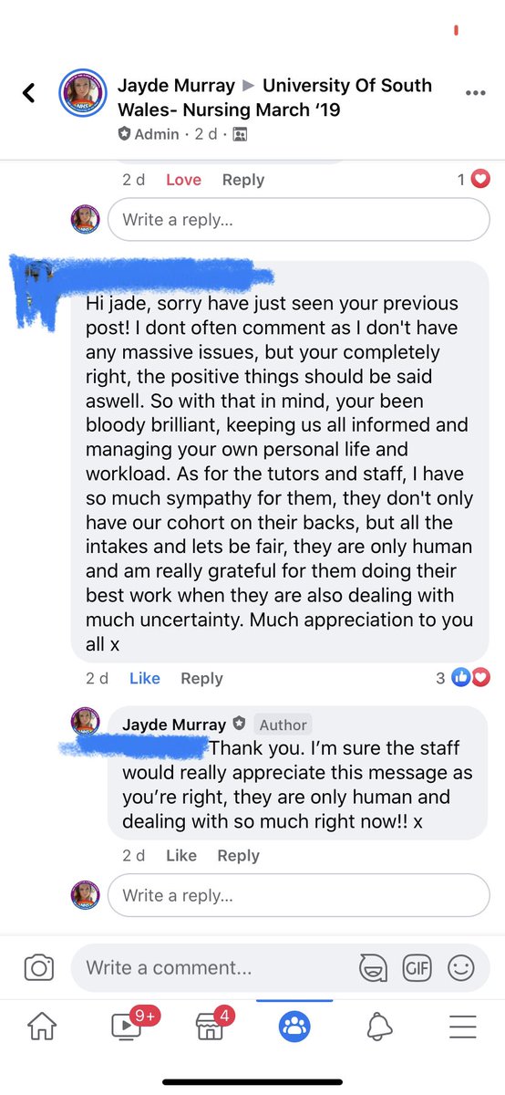 JaydeHMurray's tweet image. Being #courserep for @UniSouthWales ...we don’t often receive positive messages. I thought the @USWCareSciences staff would appreciate this though!! You are all amazing and you know how much I appreciate you. Now you know that others do too! 💜 #positivefeedback #appreciation ☺️