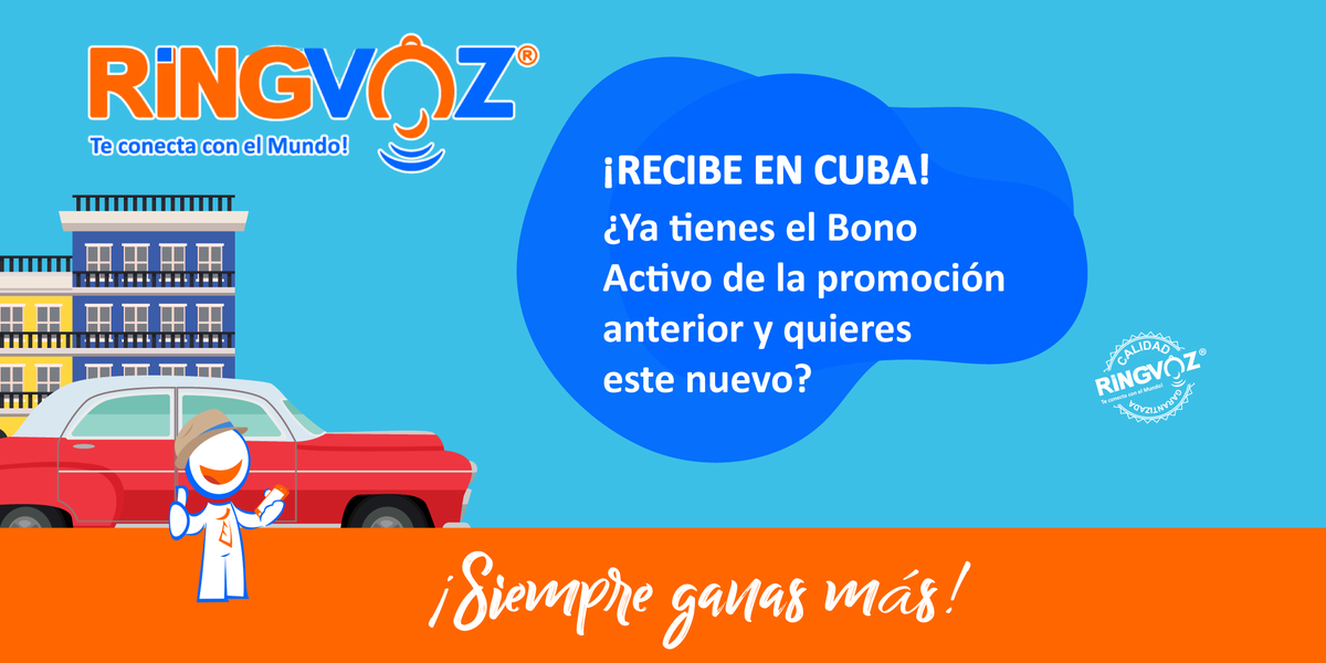 RingVoz's tweet photo. 😁¡Últimas Horas para compartir con los tuyos en CUBA! El uso del bono aplica para Llamadas y SMS nal  e internal (incluyendo SMS en tu móvil)👉Pregúntanos para más detalles vía whatsapp 🤳🏻 +1 (786) 328 6738 ó 💬 https://t.co/wP29BztEHl  @ringvoz_llc #TeConectaConElMundo 👌 https://t.co/kPAmvip7k3