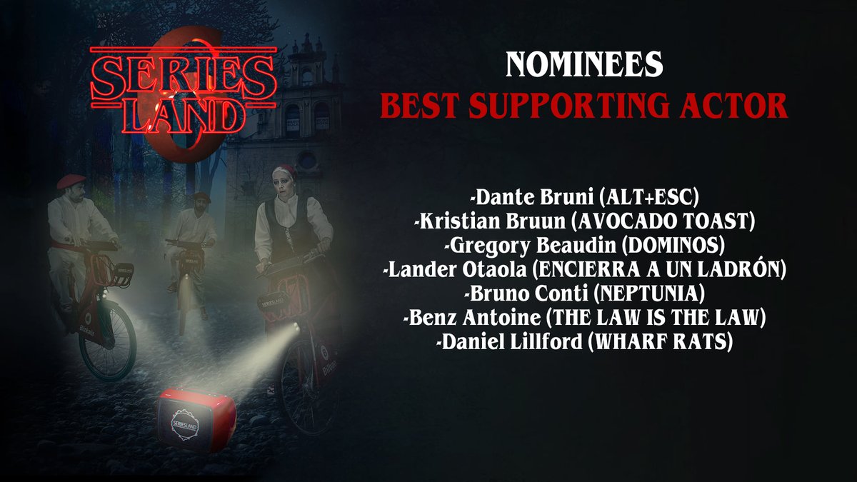 5 noms <a href="/BiSeriesland/">BILBAO SERIESLAND</a> Best Dramedy, Best Music, Best Actor <a href="/PEICarruthers/">Robbie Carruthers</a> Best Supporting Actress <a href="/anniembriggs/">Annie Briggs</a> Best Supporting Actor Daniel Lillford.

<a href="/Telefilm_Canada/">Telefilm Canada</a> <a href="/Innovation_PEI/">Innovation PEI</a> <a href="/BellFund/">Bell Fund</a> <a href="/theIPF/">IPF</a>