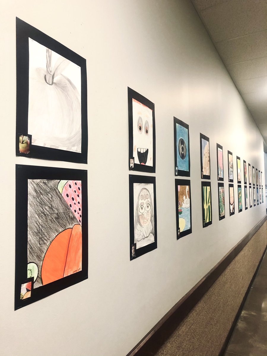 We are so excited that our art wall has been refreshed with new artwork!! Our middle school and high school students are doing a spectacular job!! 

Thank you Mr. Hartfield for showcasing our Eagle artwork!! 

#eaglebychoice
