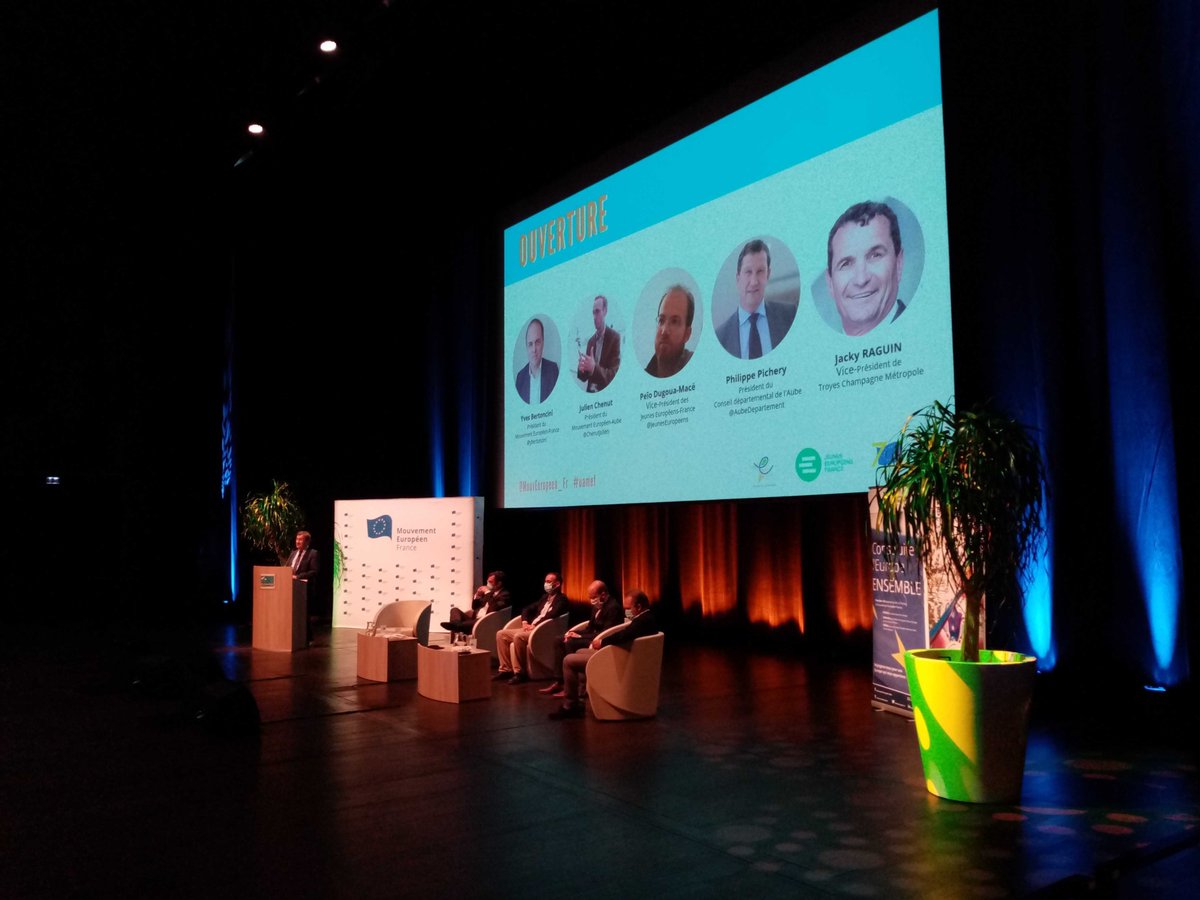 Ouverture des Universités d'Automne du <a href="/MouvEuropeen_Fr/">Mouvement Européen - France</a> 3 jours et 200 participants sur le thème de l'Europe de demain, jeunesse et environnement #troyes  #eventprofs #safeevent <a href="/UNIMEV_FR/">UNIMEV</a>  <a href="/CoesioCongres/">Coésio Congrès</a>