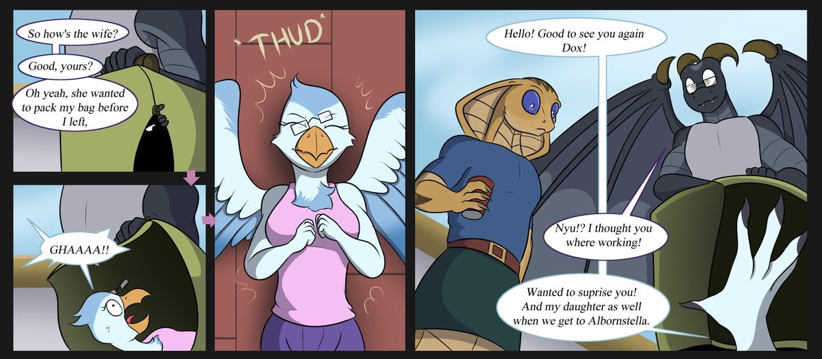 albornstella's tweet photo. Daddy trip just turned in to Daddy n mommy trip! Onward, to Albornstella!
#alexlive97 #comic #art #fantasy #albornstella #welcometoalbornstella #comedy https://t.co/0LoapbDvBX