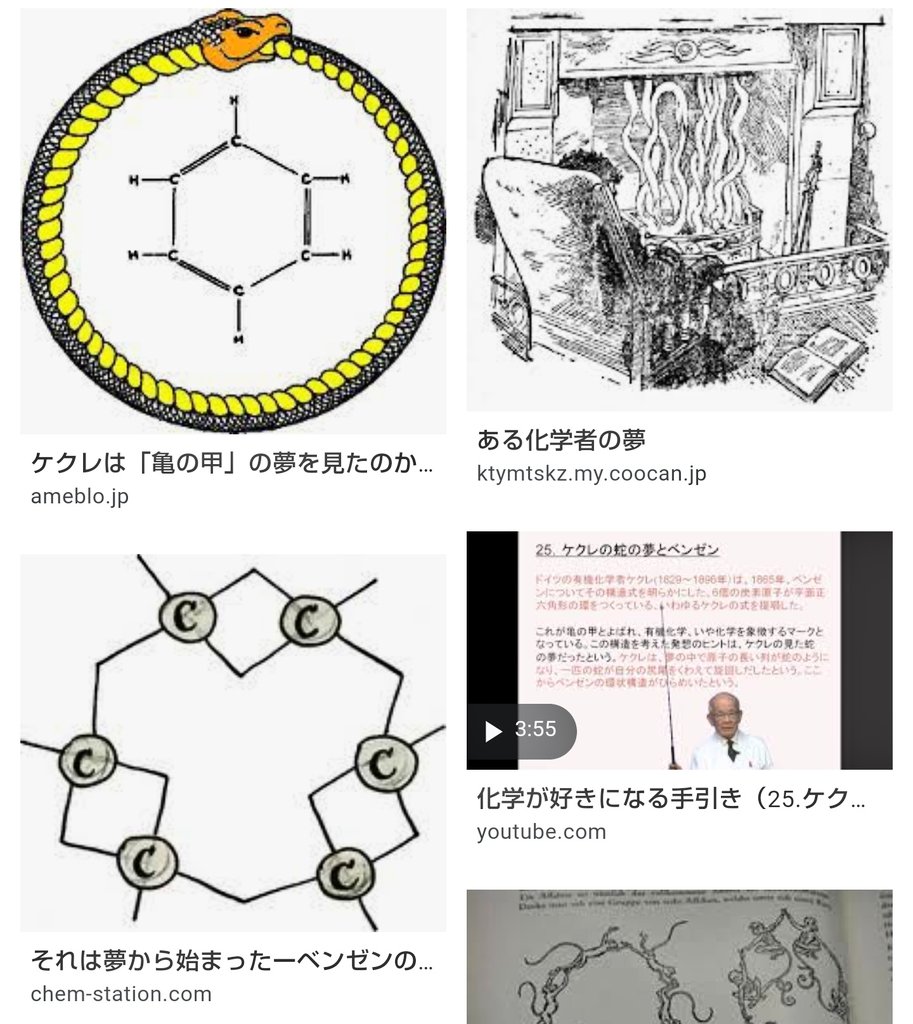 マダム紘 On Twitter ベンゼン環の考案者ケクレが夢を見たと言う 蛇 が絡み合っているという作品をさがしています ブレーメンの音楽隊 は持ってましたね動物がかさなって乗っかっててっぺんが鶏 な模型ね Https T Co Eeooosqzav Twitter
