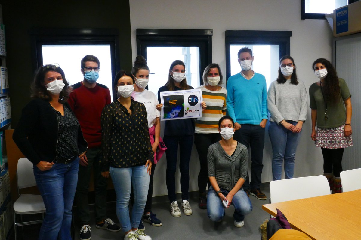 CNRS_dr17's tweet photo. #CNRSinsolite | Chercheurs et chercheuses d'un jour, c'est l'expérience qu'ont pu vivre nos visiteurs au sein des équipes du #CRCINA. Comptage de cellules, pipetage et extraction d’ADN étaient au programme ! 🔬
#FDS2020 @Inserm @UnivNantes @UnivAngers @INSB_CNRS #Nantes https://t.co/IiwC4IEbGM