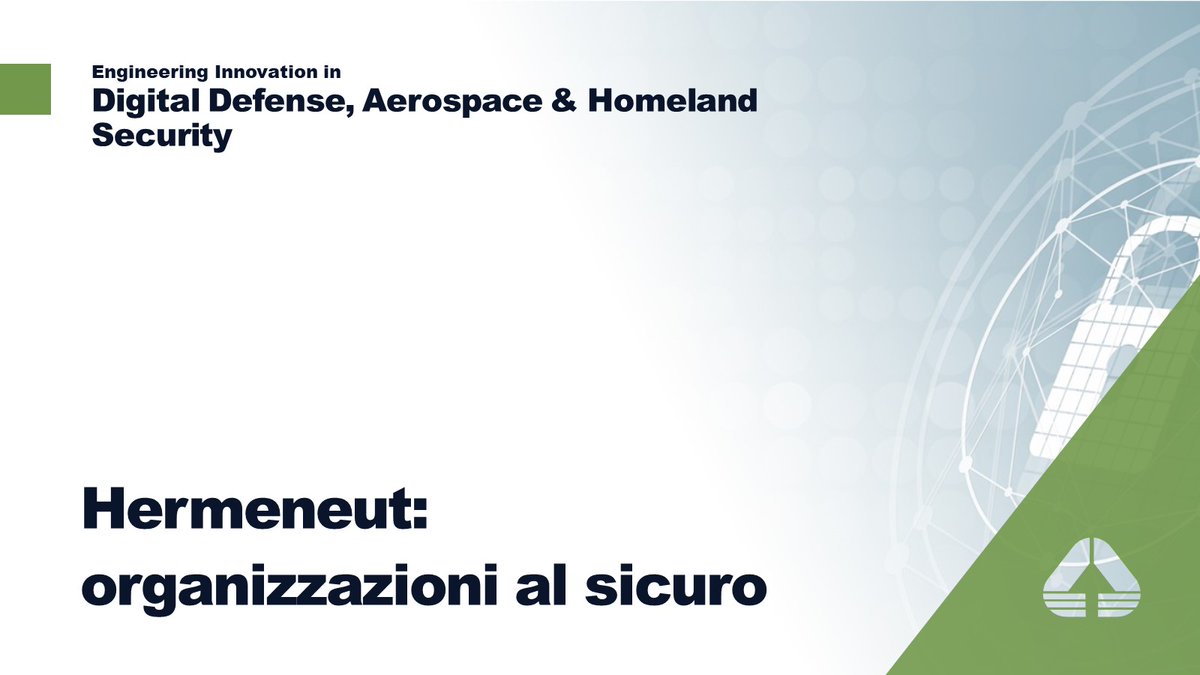La #cybersecurity è anche gestione dei rischi: <a href="/EngineeringSpa/">ENGINEERING GROUP</a> ha coordinato il progetto <a href="/Hermeneut_EU/">@Hermeneut_EU</a> che propone metodologie e strumenti per misurare il rischio di attacchi informatici e mitigare il loro impatto sulle organizzazioni.
eng.it/hermeneut-defe… 
#Defense #H2020