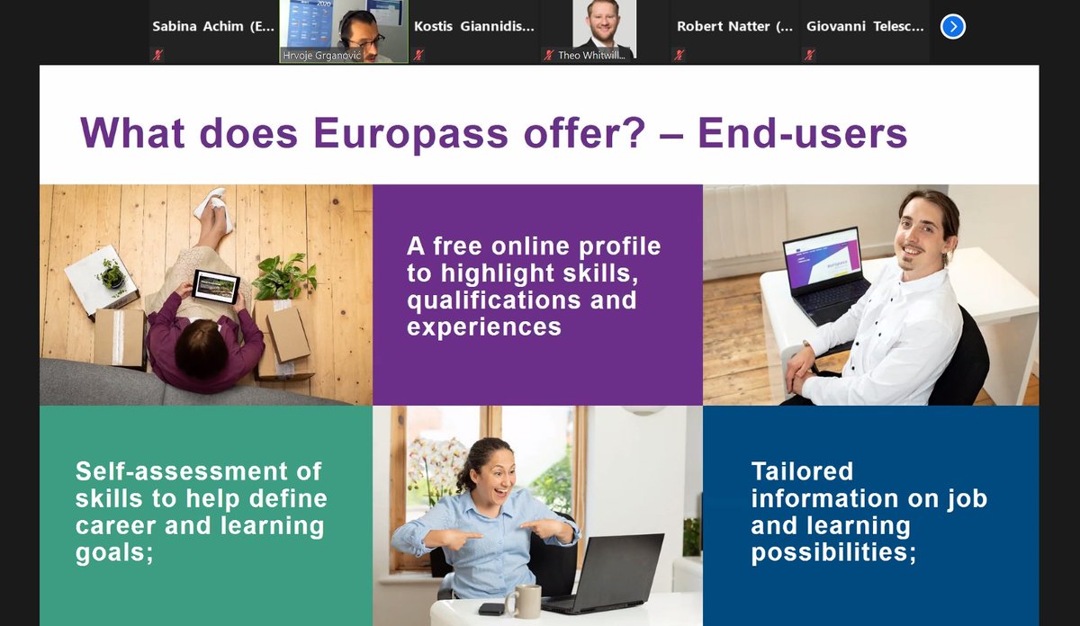 The new 📑<a href="/EuropassEurope/">Europass Europe</a> is offering a platform to record your skills and experiences. This afternoon we found out why the Europass is a lot more than a template for your CV with various tools, with our colleagues from <a href="/EU_Commission/">European Commission</a> DG Employment. 🙋<a href="/HGrganovic/">Hrvoje Grganović</a> 
#ErasmusUpgrade