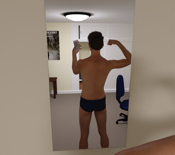 DAY 5! I took pics of me at home because I think the lighting gives my body a better render. What do<a href="/tag/back"class="tags"><span>#back</span></a><a href="/tag/muscle"class="tags"><span>#muscle</span></a><a href="/tag/bodybuilder"class="tags"><span>#bodybuilder</span></a>