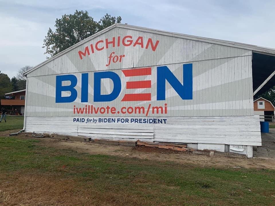 Crane_Friedman's tweet photo. Seen in Lenawee County (my turf)! Rural Democrats for Biden! https://t.co/M0rrYKhraY