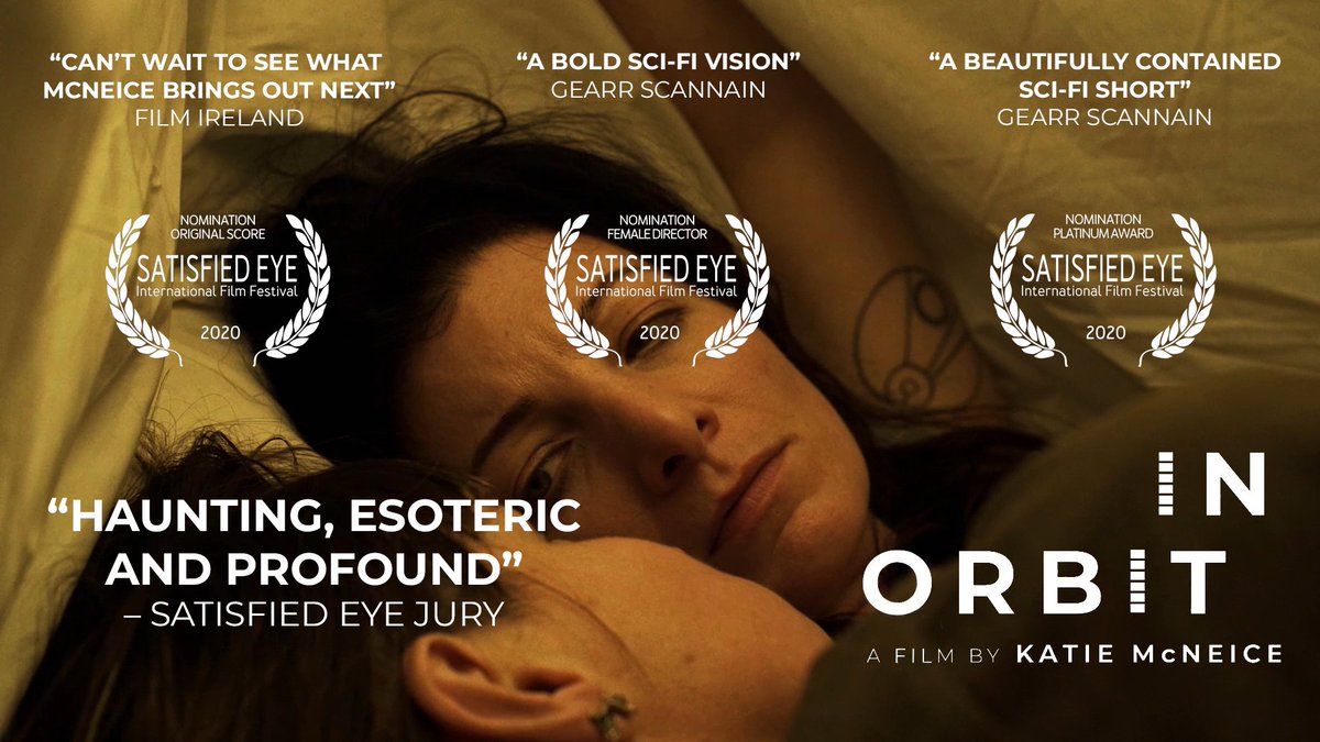 KatieMcNeice's tweet photo. IN ORBIT screens 16:30 today (in a cinema!) at the @Satisfied_Eye International Film Festival in the UK ๐๐ณ๏ธโ๐
We're up for Best Female Director, the Platinum Award and Best Original Score for @EmersionM
#YesInOrbit #LGBTQFilm #SEIFF #IrishFilm
Tickets: https://t.co/wxDZo4YkfB https://t.co/pbD5ryezla