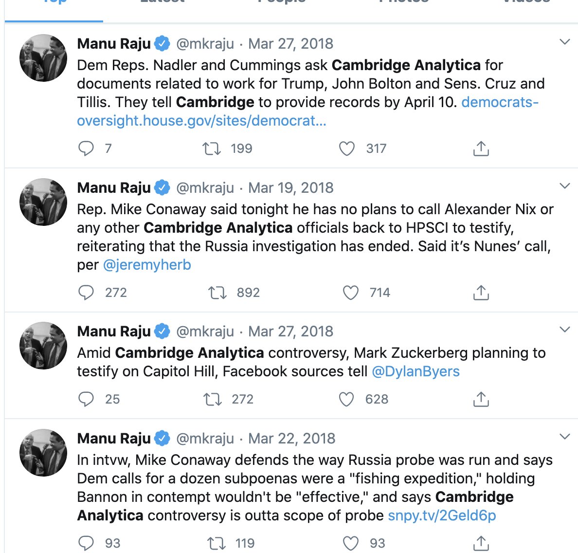 Don't know if anyone at CNN is covering debunking of the Cambridge Analytica whistleblower panic. This is what it looked like back in 2018.