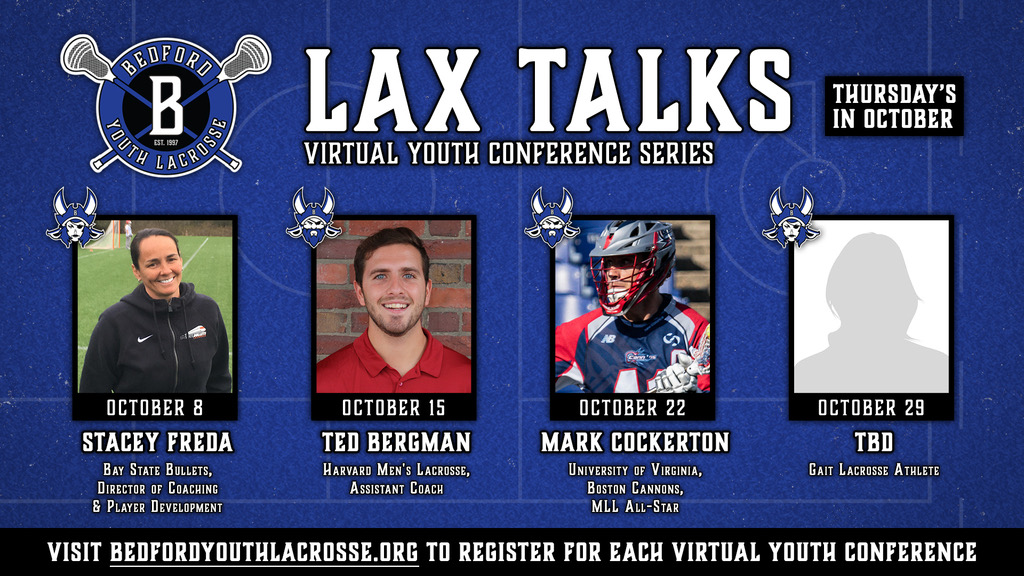 *LAX TALKS - Lacrosse Leadership Series* continues with special guest <a href="/neverrattled/">neverrattled</a> -> Mark your calendars for Thursday, Oct. 1️⃣ 5️⃣ at 7️⃣pm. 

You must register in advance 💻 bedfordyouthlacrosse.org