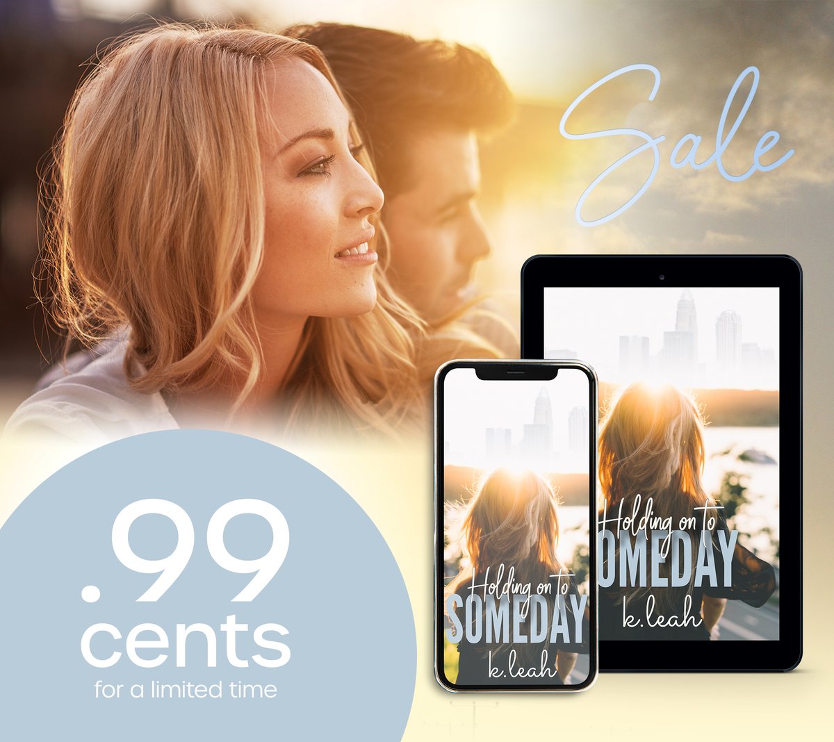 Holding on to Someday is my first book. This standalone novel takes you through Clara's journey of love from college into adulthood. It's full of unexpected twists and turns until the very last page. You can get it for a limited time for only .99 cents! 
amzn.to/2HWtVYB