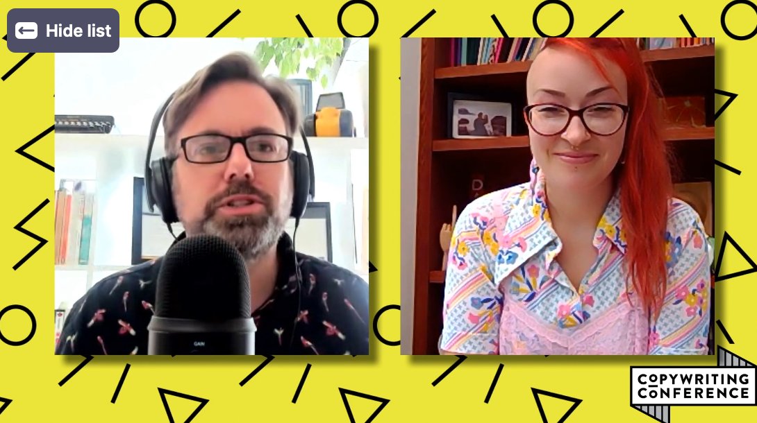 procopywriters's tweet image. @archcopy teaching us the value of banishing perfectionism in our #copywriting at #CopyCon20