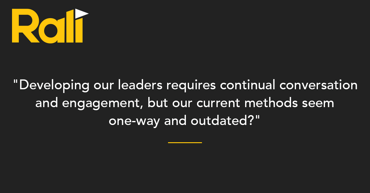 Rali technologies enable blended learning journeys that are seamless for participants and easy to manage for program administrators:

- Visualize learning journeys in one place.
- Create bridges between on-line and off-line components. 
- Track individual and group progress.
