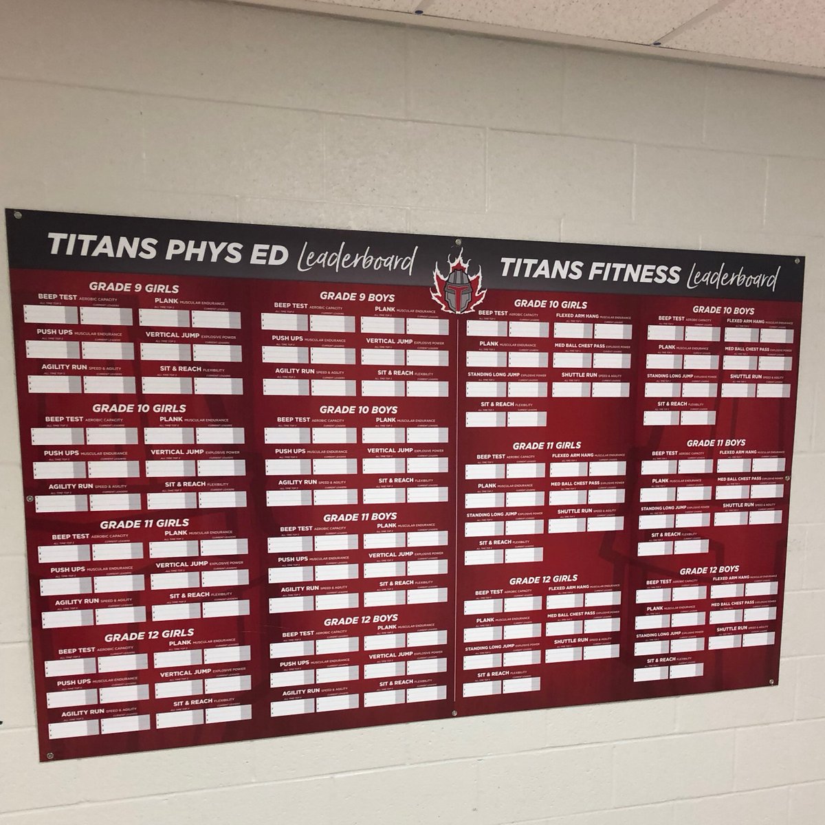 SeamlissGraphic's tweet photo. We designed, produced and installed this dry erase fitness leaderboard for Tommy Douglas Secondary School to encourage and motivate their students. Go Titans!
Thanks to our partners @andysigngraphics for studio work. #graphicsinstall #leaderboard #SEAMLISS #SEAMLISSinstall https://t.co/Qmq89rKeT3