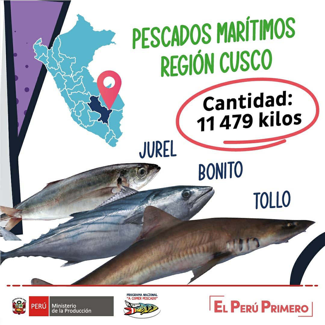 AComerPescado's tweet photo. 🙋🏻🙋🏻‍♀️ Mediante las ferias "Mi Pescadería", diversos productos hidrobiológicos llegaron a más regiones del país.🐟 🇵🇪
🎉 Hoy felicitamos a nuestras #RegionesPower del mes de setiembre. 💪🏼👏🏼
#ComeSanoComePescado 

Lee la nota aquí ⬇️
https://t.co/sxx2pBP3S3 https://t.co/1zTqbvGCX1