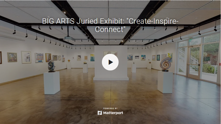 BIG_ARTS's tweet photo. Enjoy a virtual stroll through the stunning new Dunham Family Gallery featuring BIG ARTS Juried Exhibit: Create - Inspire - Connect. Follow the path through the 3D rendering of the gallery to view the wonderful diversity of styles and mediums we received . https://t.co/GpcwNrUxyE https://t.co/r2xTNc6c10
