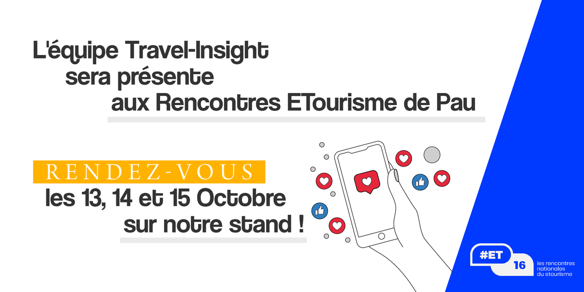 Nous sommes très heureux de participer la semaine prochaine aux Rencontres Nationales du Etourisme à #Pau. Venez nous rencontrer sur notre stand du 13 au 15 octobre ! #ET16 <a href="/Etourisme/">Rencontres du Etourisme</a>