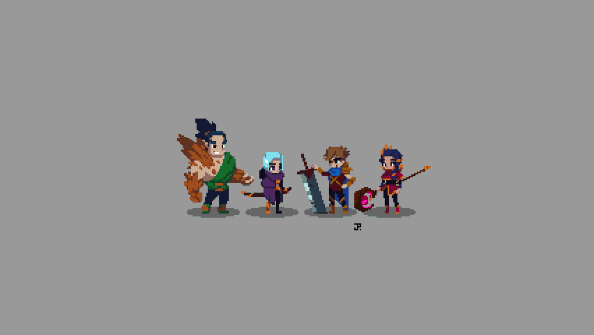 JPKotzeGames's tweet photo. Some character designs.

#pixelart https://t.co/TT1mN19HI7