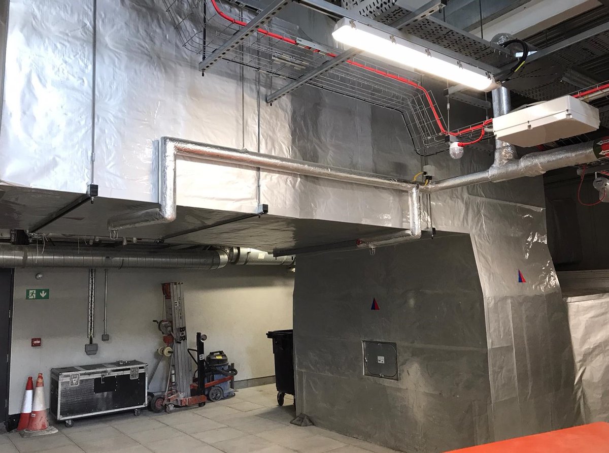 The highest ductwork installation in the City of London, Hotchkiss Ltd installation and commissioning works complete at a central London Skyscraper, only the final testing works remain. #ductwork #ventilation #skyscraper