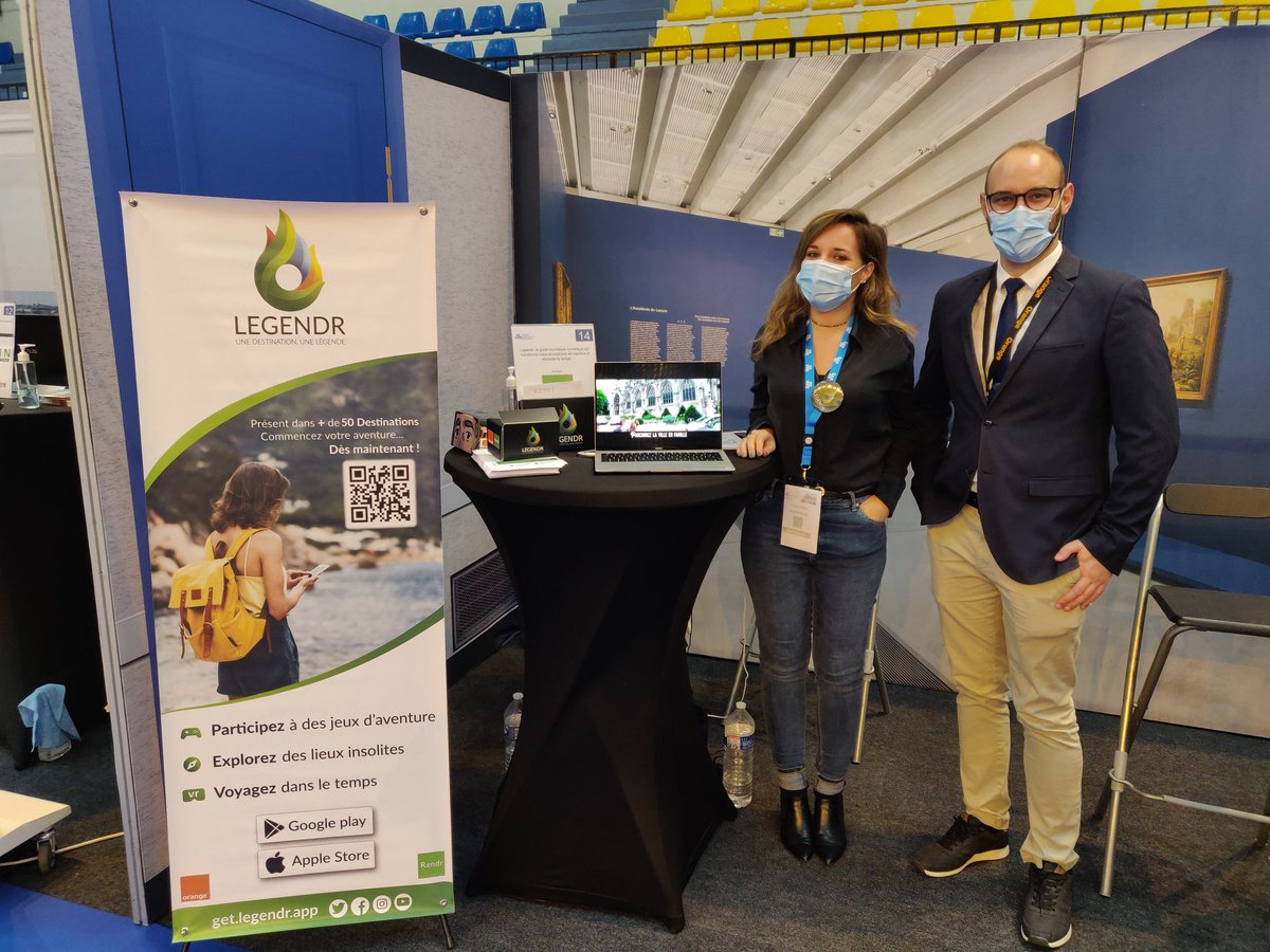SIIViM's tweet photo. [Stand 14]
LegendR, le guide touristique numérique qui transforme votre smartphone en machine à remonter le temps. Grâce à la réalité virtuelle, replongez vous dans l'histoire française.

#NeversAgglomeration #siivim2020 #legendr #réalitévirtuelle #innovation https://t.co/F2kTFBtcwr
