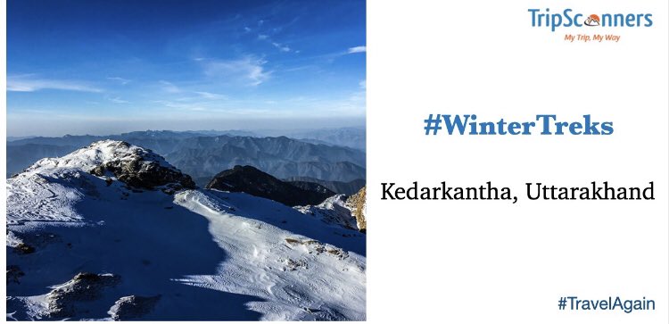 tripscannersIN's tweet photo. #TravelAgain with #tripScanners 
Pack your bags for this amazing #wintertrek in #Uttarakhand at a height of almost 14,000ft, Kedarkantha Trek.
Read more: https://t.co/g5xYoQQkVw
#TravelwithTripScanners #COVID__19 #TREASURE  #blogger #India #travel #Tourism #AmongUs #quotes https://t.co/WAHxJLgXFV