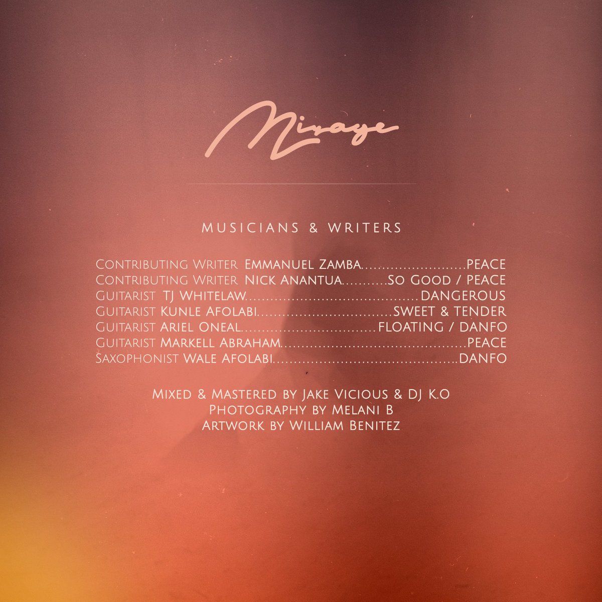 My new EP ‘Mirage’ Is out now! Happy to share this story with you and I hope you’re able to find yourself on it and love yourself🧡. 
Platoon.lnk.to/mirage