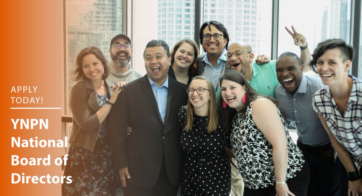 Don't Forget - YNPN National Board apps due today! Apply and check out fall programming for chapters: mailchi.mp/60167a7bebb6/n…