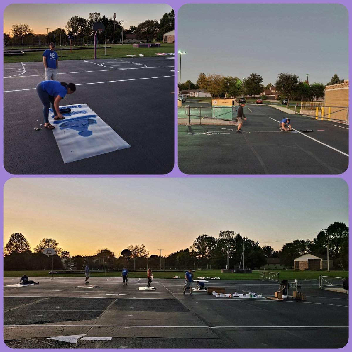 VioletElem's tweet photo. Special shout out and heartfelt thank you to our PTO and the 2 Grace Fellowship Groups who volunteered time on our playground! #SuperVioletES #thankful https://t.co/rXiyUzwVmD