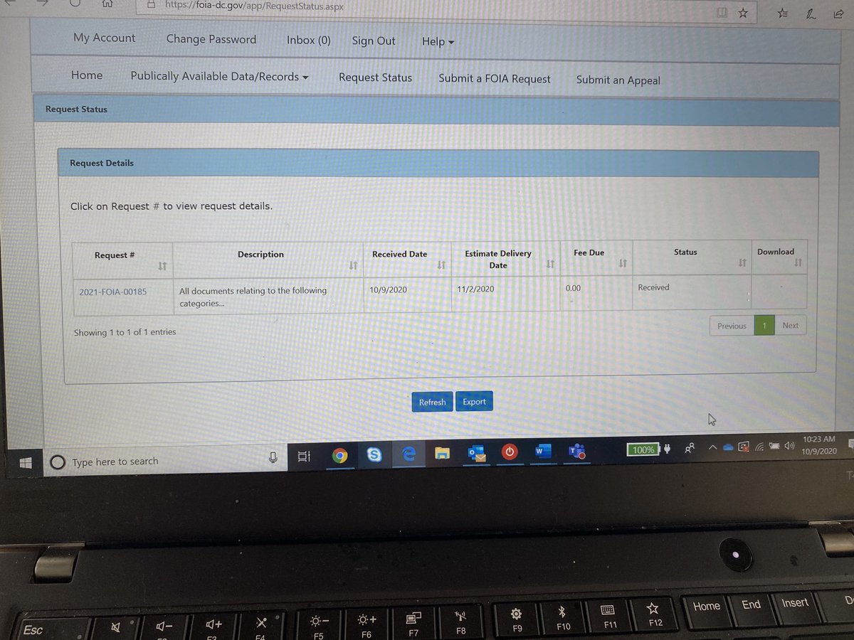 emily_nestler's tweet photo. Just submitted this FOIA request for all documents associated with @DCPSChancellor @MayorBowser @dcpublicschools termination of Principal Trogisch. They refused to answer at the “Q&A” so let’s try it this way. #reinstateRich https://t.co/bQK7zra82e