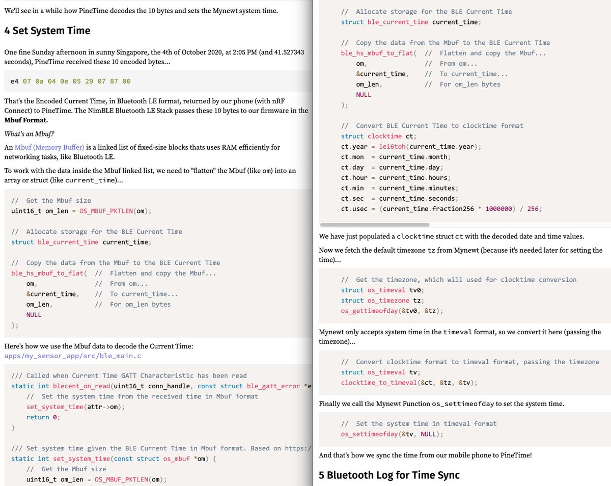 MisterTechBlog's tweet image. Setting #Mynewt System Time with #NimBLE and #BluetoothLE on #PineTime @ThePine64...

lupyuen.github.io/pinetime-rust-…