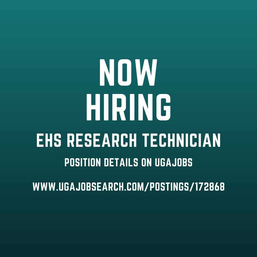 UGA Environmental Health Sciences tweet media