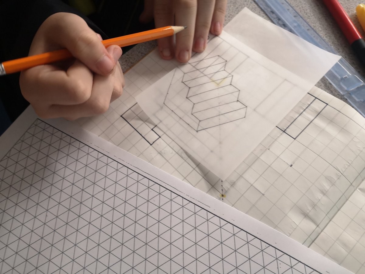 MrsC_BHCS_Tech's tweet image. Year 9s getting to grips with the basics of orthographic projection. Really enjoying teaching this Graphic Communication Unit.