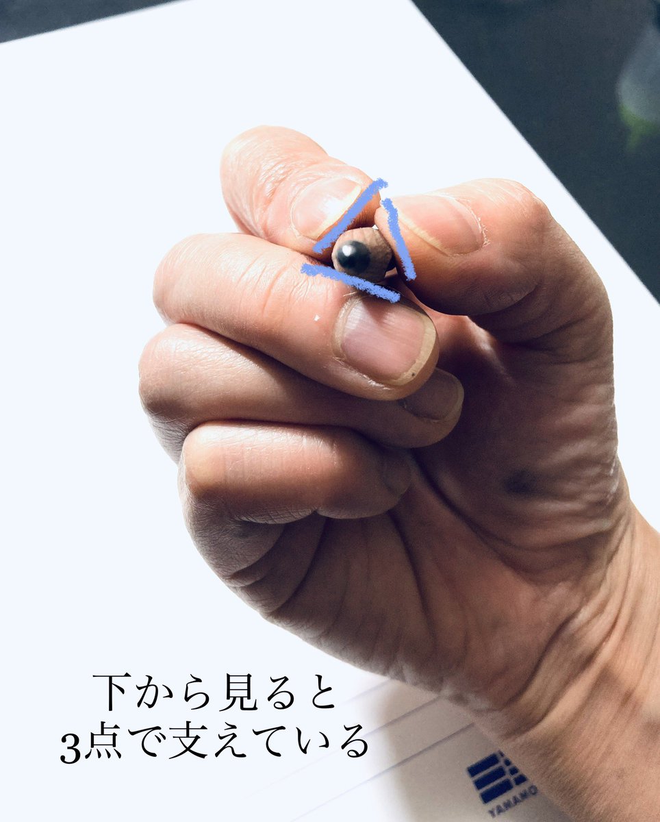 鉛筆の持ち方