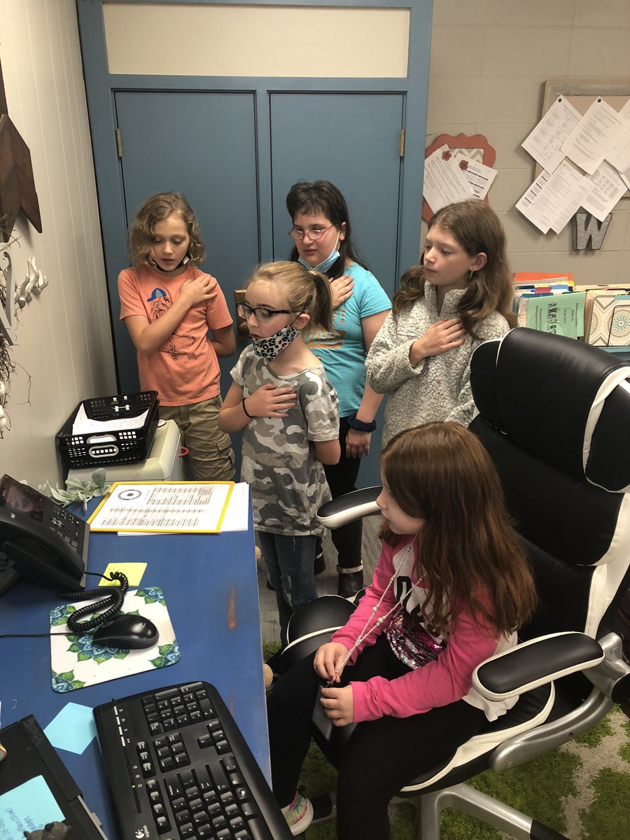 Meet our “Principal of the day” Ms. Oakleigh Bowen!! Morning announcements, Escorted in principal’s chair, and observing classes are just a few of her duties so far! #topseller #cutestprincipalever <a href="/emilykwaldrop/">Emily Waldrop</a> <a href="/JCBOEal/">JacksonCountySchools</a>