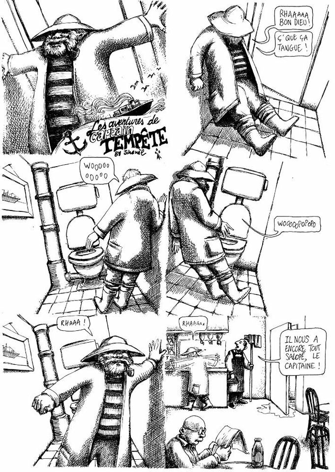 Jean_no's tweet photo. Une planche de l'époque où je voulais être auteur de bande dessinée. Z'étiez pas nés. https://t.co/PRLgrbCxC6