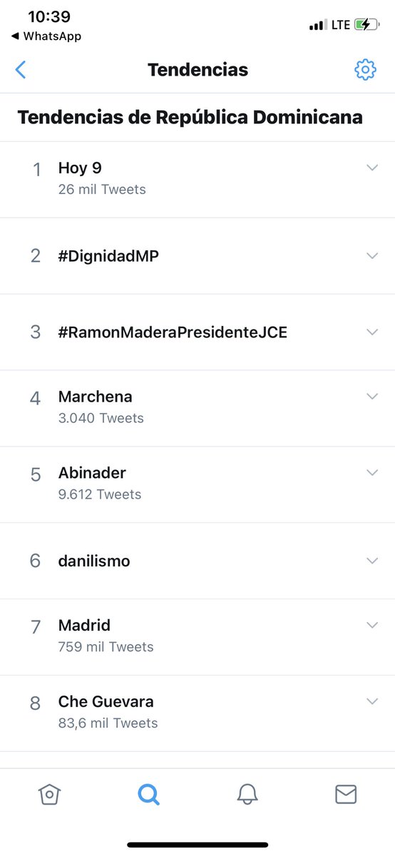 j_albertososa's tweet photo. Sigue aumentando el respaldo del pueblo dominicano, el Dr @MaderaArias esta en el puesto 3 en tendencia #RamonMaderaPresidenteJCE @senadorepdom @Farideraful @EduardoEstrella @FranklinRod77 @RogelioGenao @JoseDelCSavinon  @elperremeista https://t.co/Gmbaxyr1lE