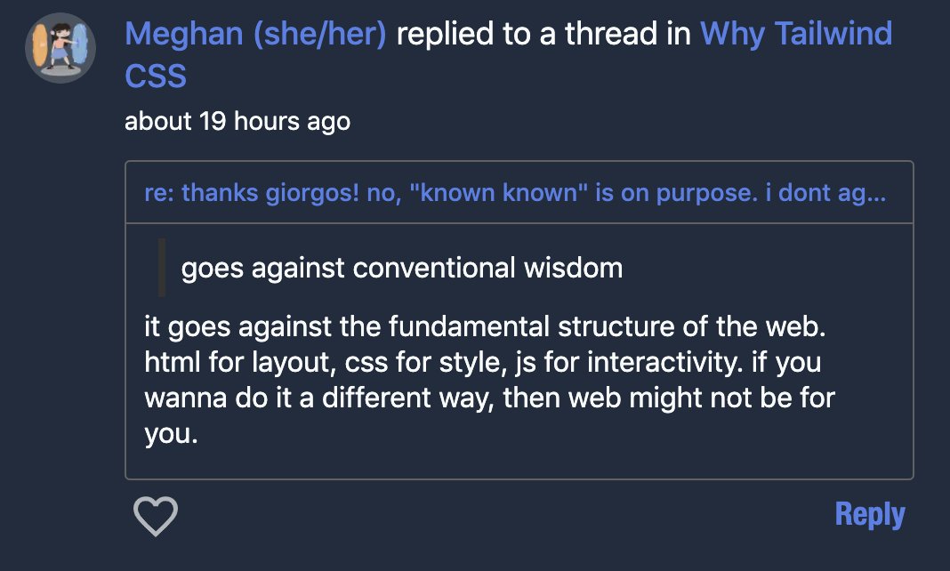 ah, its been a while since i& #39;ve been told i dont belong in web development