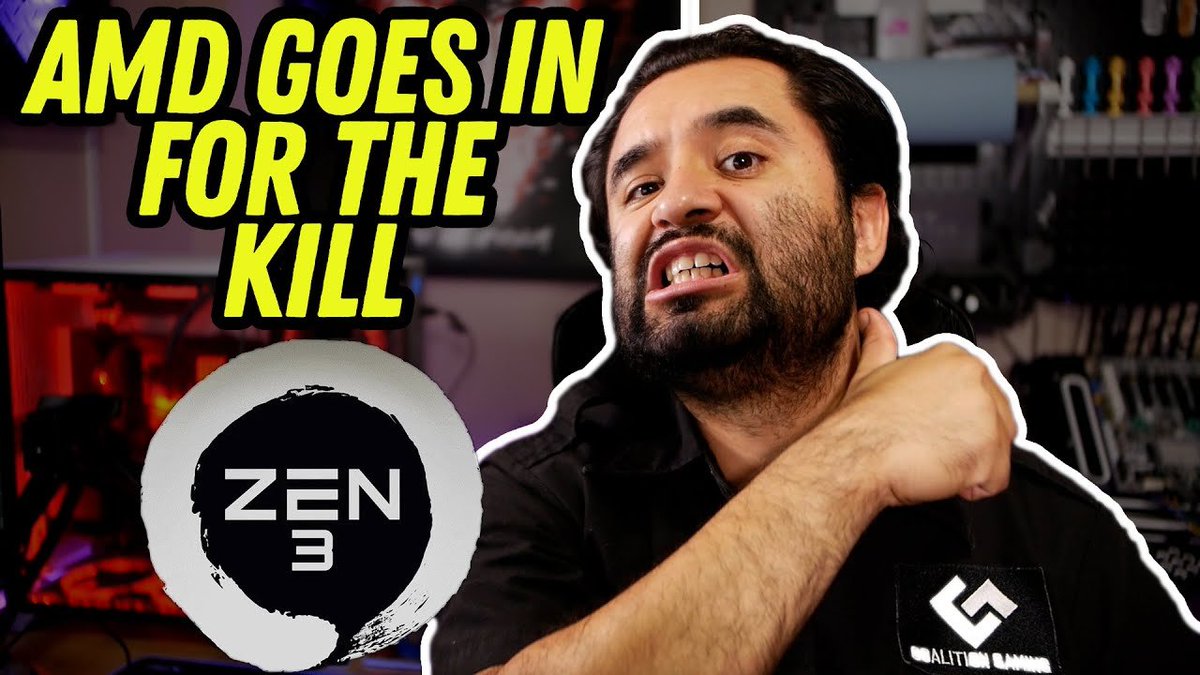 CoalitionTechYT's tweet photo. NEW VID IS UP! Lets talk about the Zen 3 announcement :)
Link in bio or search "coalition gaming" on youtube
_______
#Ryzen #Ryzen5000 #AMD #AMDZen3 https://t.co/x5CNpdBzFD