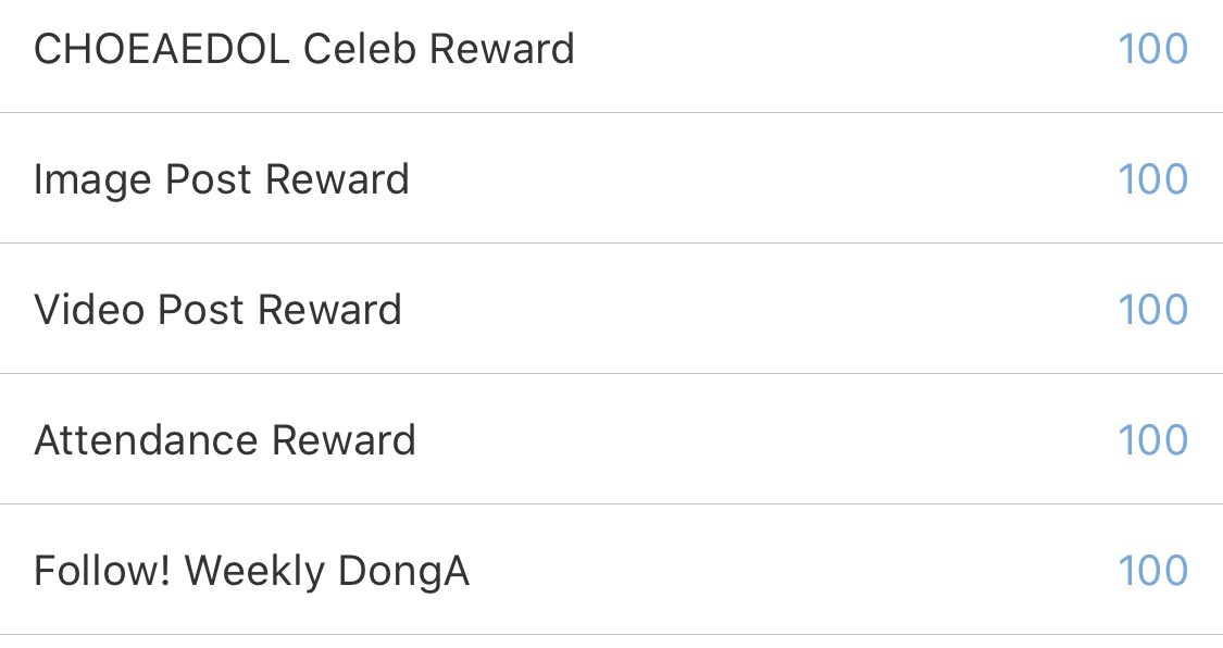  Refill Hearts 1 (Ever Hearts)We (as international users) can only do these two missions:100 - Install and run 'Choeaedol Celeb'100 - Follow Weekly DongA @BTS_twt