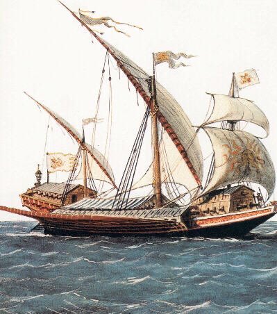 Guillermo Nicieza on Twitter: "La galera fue barco ampliamente usado desde antigüedad hasta el final de la edad de la vela. un barco impulsado por la fuerza de