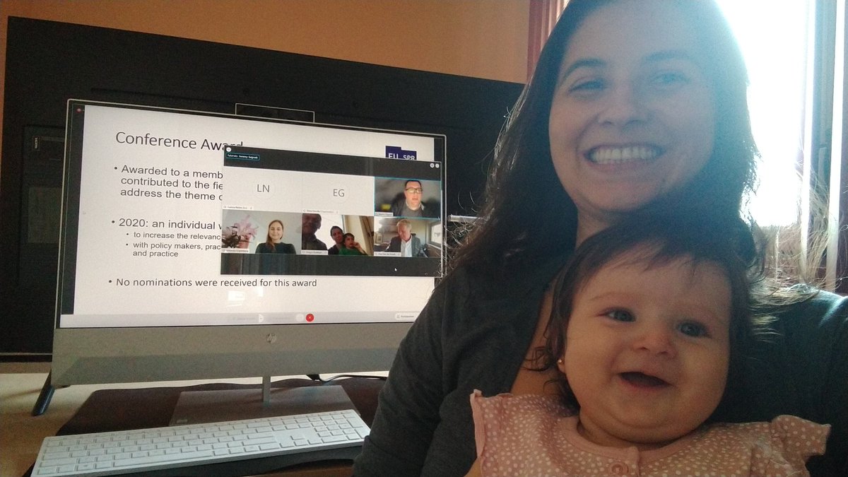 LarissaNobreSan's tweet photo. A virtual meeting with colleges and friends!! 🥰 Great to see you all #EUSPR2020 https://t.co/6osDgL46rN