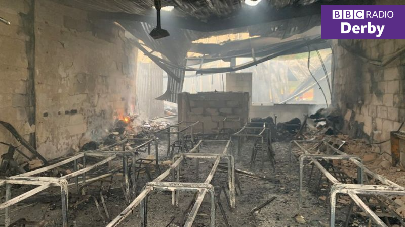 BBCDerby's tweet photo. Breaking: The fire at St Mary's School was also arson, investigators have decided.

It means two Derby schools were deliberately set alight in a 48 hour period.

Listen live for more details: https://t.co/2u78ILLRLp https://t.co/2ZOSQhVGyk