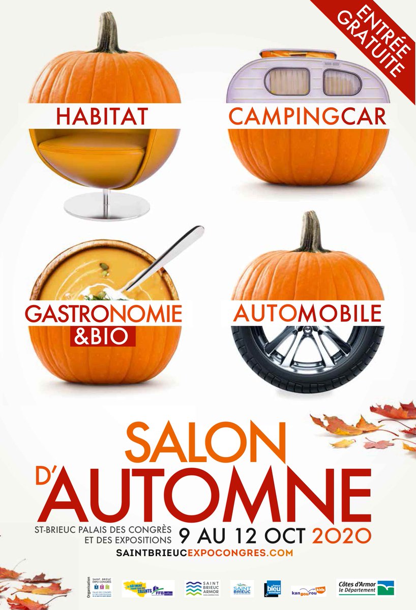 Le Salon d'Automne à St Brieuc, il faudrait être courge pour ne pas en profiter ! c'est ouvert depuis ce matin et l'entrée est gratuite !