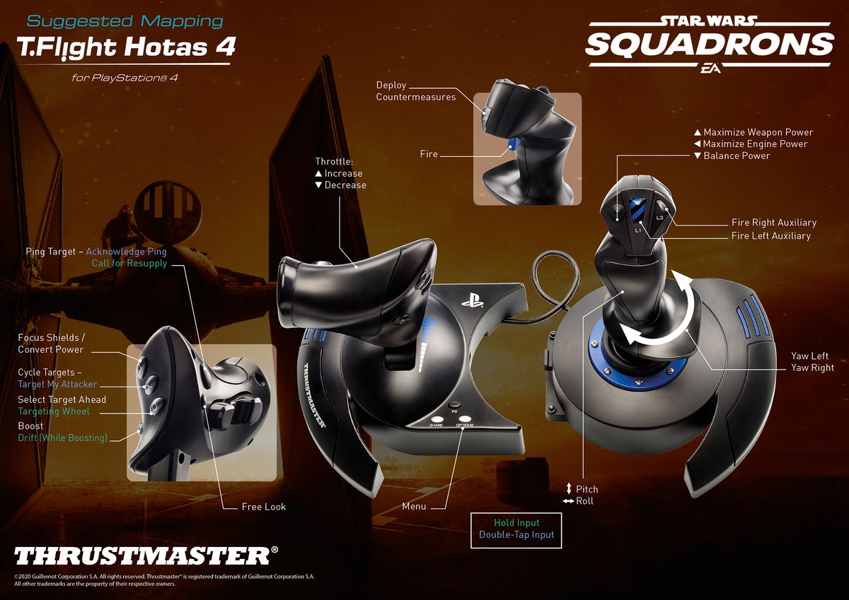 Thrustmaster Official Choose Your Fighter Grab Your Hotas And Take Off Explore And Protect The Galaxy On Starwarssquadrons With Our T Flight Hotas 4 And T Flight Hotas One Suggested Mappings