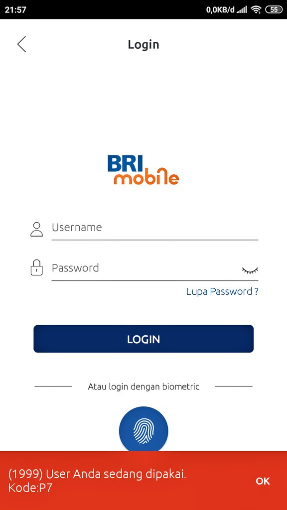 aharunarsyd's tweet photo. @BANKBRI_ID  halo kak, ini kenapa ya nggak bisa masuk udah pake sidik jari sama manual tetep nggak bisa https://t.co/ni7M5UJpHP